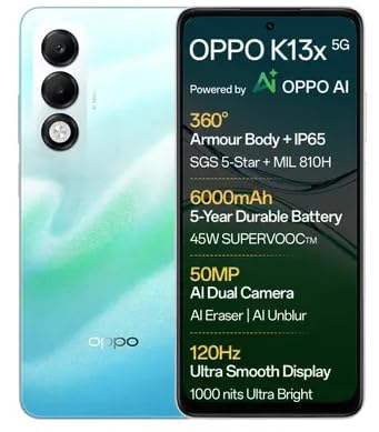OPPO K13x 5G under ₹12000: Full Phone Specifications (Kkarovar Electronics Reviews)