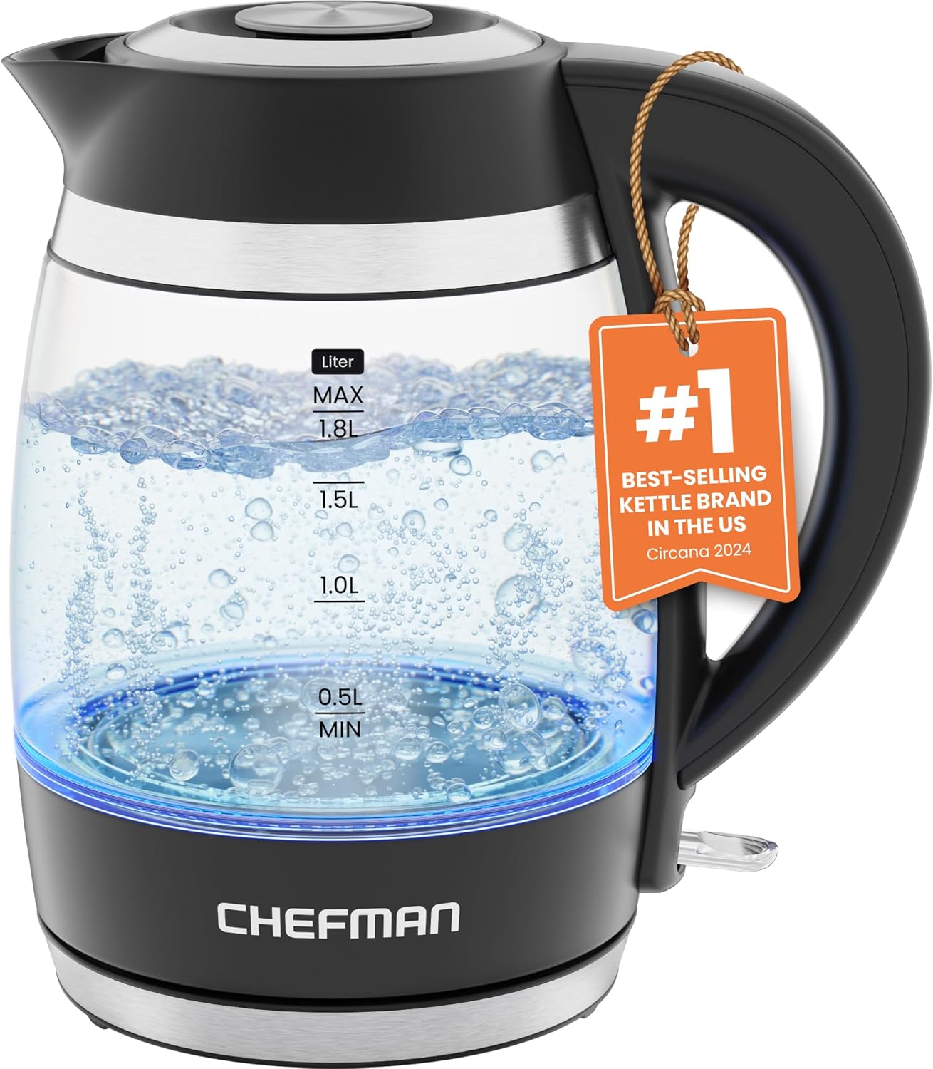 Chefman Electric Kettle 1.8L 1500W under : Full Specifications (Kkarovar Electronics Reviews)