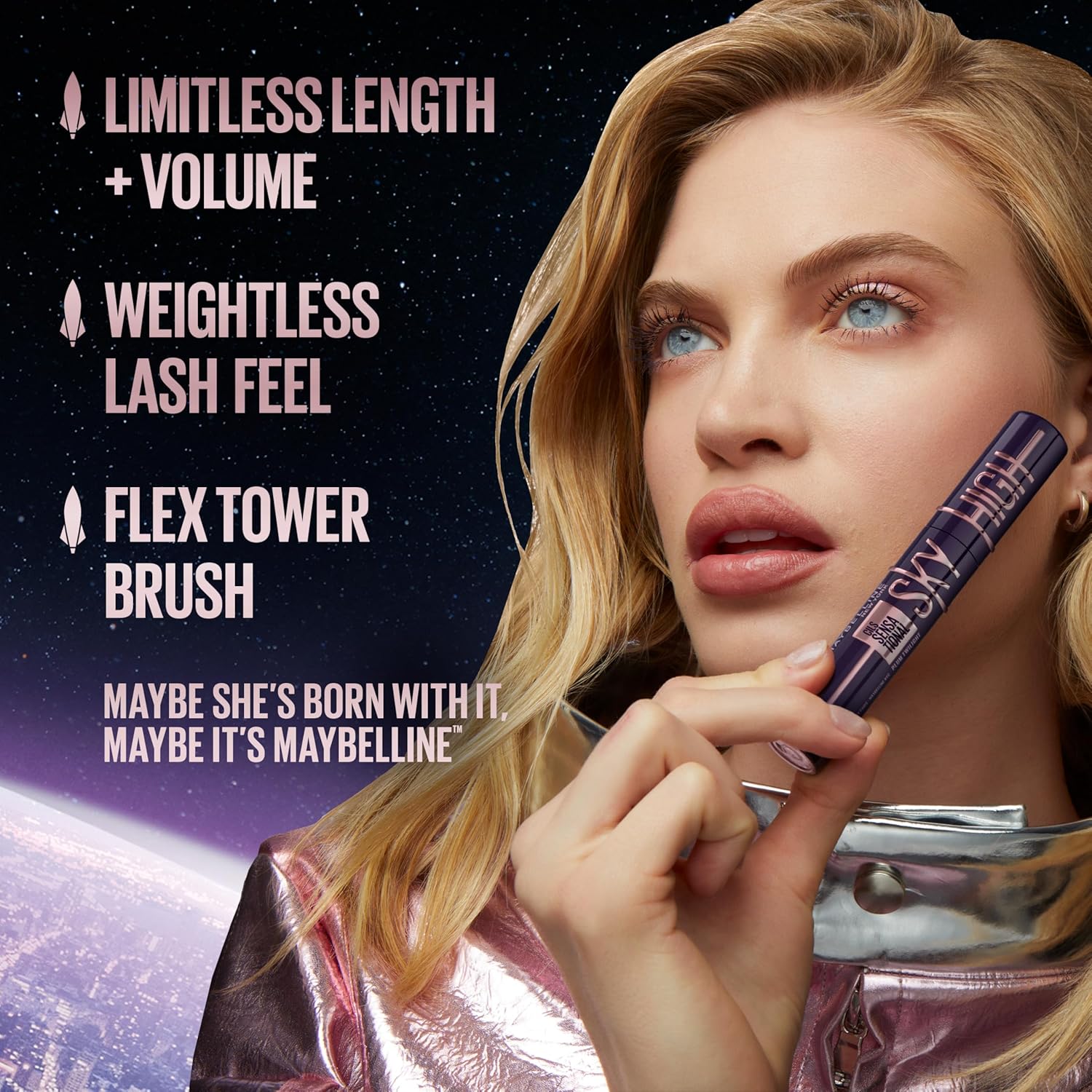 Maybelline Mascara Lash Sensational Sky High Washable Makeup: Full Details (Kkarovar Beauty Reviews)