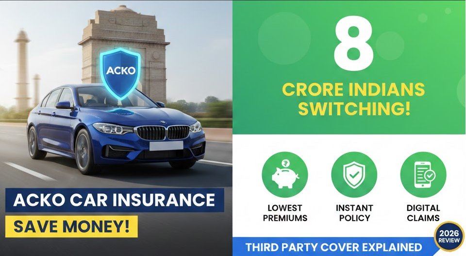 ACKO Third Party Car Insurance Review 2026: Why 8 Crore Indians Are Switching to This Zero-Commission Plan?